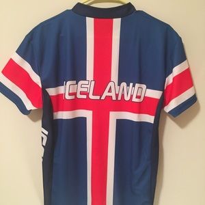 Iceland soccer jersey authentic.